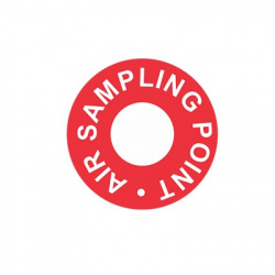 SFIRE Etiquetas para Detector de Humo, 125 Piezas, Rojo/Blanco 