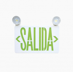 SFire Señal de Salida Luminosa SFKDC860, Verde, con Batería de Respaldo 