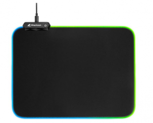 Mousepad Gamer Sharkoon 1337 RGB V2, 275mm x 360mm, Grosor 3mm  