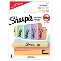 Sharpie Marca Textos Tank Pastel, Varios Colores, 6 Piezas 