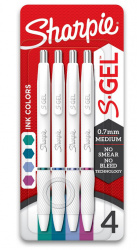 Sharpie Bolígrafo de Gel 2206131, Punto Mediano 0.7mm, Multicolor, 4 Piezas 