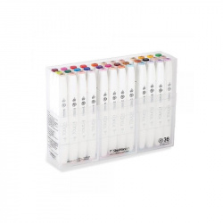 Shinhan Set Marcador a Base de Alcohol Touch, Doble Punta, 36 Piezas, No.13600 