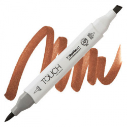 Shinhan Marcador a Base de Alcohol Touch, Doble Punta, Mahogany No.96 