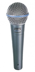 Shure Micrófono Beta 58A, Alámbrico, Gris 