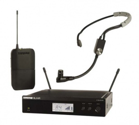 Shure Kit Sistema Inalámbrico con Micrófono de Diadema BLX14R/SM35, XLR, Negro 