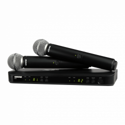 Shure Micrófono BLX288/SM58, Inalámbrico 