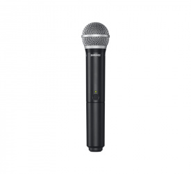 Shure Micrófono Transmisor de Mano BLX2/PG58, Inalámbrico, Negro, para Receptores Serie BLX ― Abierto 