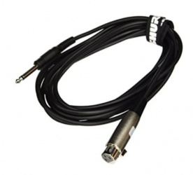 Shure Cable AUX 6.3mm Macho - XLR Hembra, 4.5 Metros, Negro 