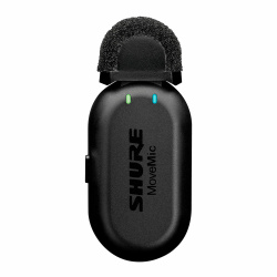 Shure Micrófono Lavalier MV-ONE, Inalámbrico, Bluetooth, Negro 