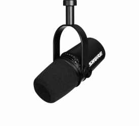 Shure Micrófono para Podcast MV7-K, Alámbrico, XLR/USB, Negro 