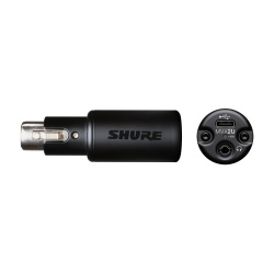 Shure Interfaz de Audio USB-C MVX2U, Entrada XLR, Salida 3.5mm 