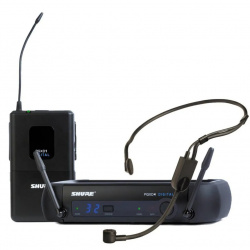 Shure Sistema Inalámbrico con Micrófono de Diadema PGA31, Negro 