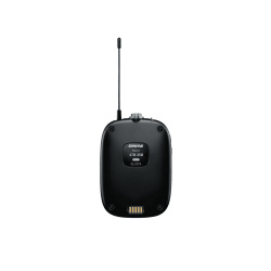 Shure Transmisor Bodypack SLXD1, Inalámbrico, Negro 