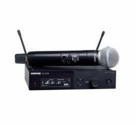 Shure Micrófono con Transmisor de Mano SLXD24-B58, Inalámbrico, Negro 