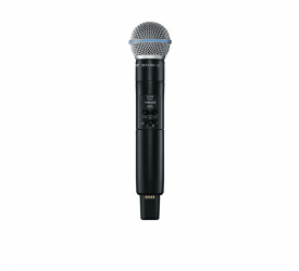 Shure Transmisor de Mano SLXD2/B58, Inalámbrico, Negro 