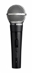 Shure Micrófono SM58S, Alámbrico, Negro/Plata 