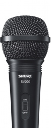 Shure Micrófono SV-200, Alámbrico, Negro 