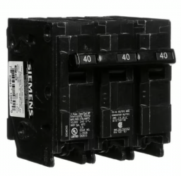 Siemens Interruptor Automático 3 Polos Q340, 240V, 40A, Entrada 240V 