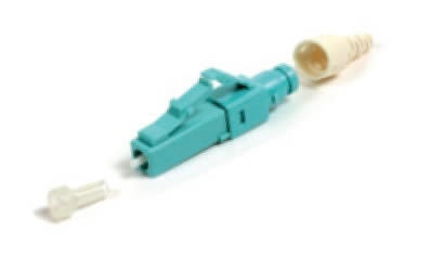 Siemon Conector de Fibra Óptica LC Simplex, Multimodo, Aqua 