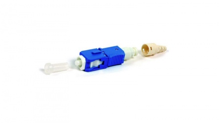 Siemon Conector de Fibra Óptica LightBow SC Monomodo, OS1/OS2, Azul 