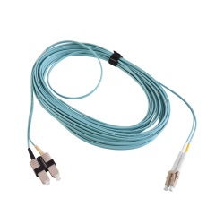 Siemon Cable Fibra Óptica Multimodo OM3 LC Macho - SC Macho, Núcleo 50µm, Cubierta 125µm, 10 Metros, Azul 
