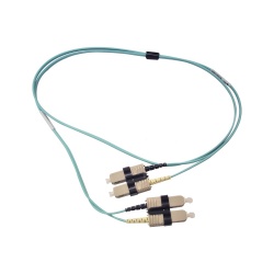 Siemon Cable Fibra Óptica OM3 SC Macho - SC Macho, 1 Metro, Aqua 