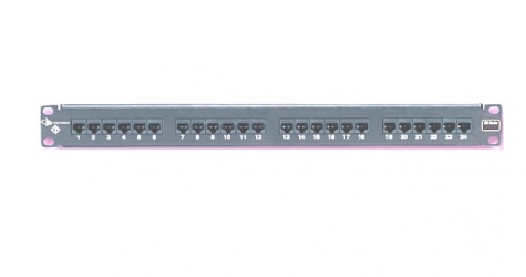 Siemon Panel de Parcheo Cat6, 24 Puertos RJ-45,1U, Negro 