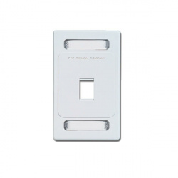 Siemon Placa de Pared KFP-S-01-02-S, 1 Puerto Z-MAX, Blanco 