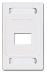 Siemon Placa de Pared MAX de 2 Puertos, Blanco 