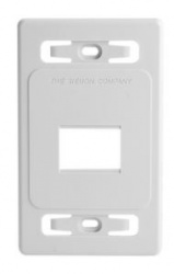 Siemon Placa de Pared Modular, 2 Puertos, Blanco - Bulk 