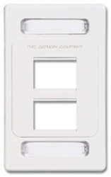 Siemon Placa de Pared MAX de 4 Puertos, Blanco - Bulk 