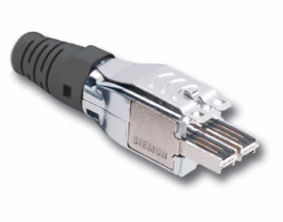 Siemon Plug de 4 Pares, para Cable S/FTP/F/FTP 22 - 23 AWG, Negro 