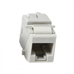 Siemon Jack de Red Modular Cat5e UTP, Tipo Keystone, RJ-45, Blanco 