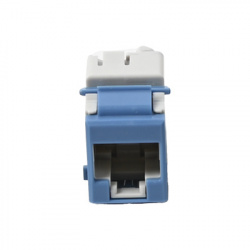 Siemon Jack de Red Modular Cat5e UTP, Tipo Keystone, RJ-45, Azul 