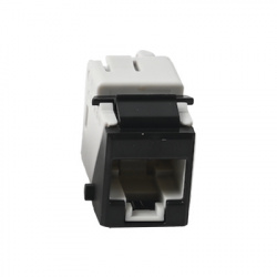 Siemon Jack de Red Modular Cat6 UTP, Tipo Keystone, RJ-45, Negro 