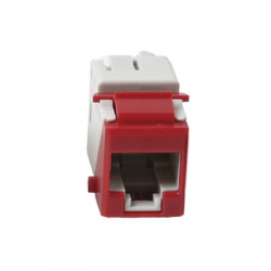 Siemon Jack de Red Modular Cat6 UTP, Tipo Keystone, RJ-45, Rojo 