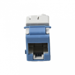 Siemon Jack de Red Modular Cat6a UTP, Tipo Keystone, RJ-45, Azul 