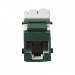Siemon Jack de Red Modular Cat6a UTP, Tipo Keystone, RJ-45, Verde 