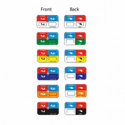 Siemon Etiqueta Adhesiva para Identificación de Jacks, Azul, 100 Piezas 