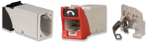 Siemon Conector RJ-45 para Cable UTP Cat6, Rojo 