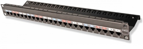 Siemon Panel de Parcheo Plano Cat6, 24 Puertos, 1U, Negro 