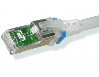 Siemon Cable Patch Cat6a STP RJ-45 Macho - RJ-45 Macho, 6.1 Metros, Blanco - Bulk 
