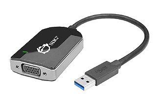 SIIG Adaptador Gráfico USB 3.0 Macho - VGA Hembra, Negro 