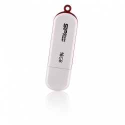 Memoria USB Silicon Power Luxmini 320, 16GB, USB 2.0, Blanco 