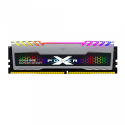 Memoria RAM Silicon Power XPOWER Turbine RGB DDR4, 3200MHz, 16GB, Non-ECC, CL16, XMP, Plata 
