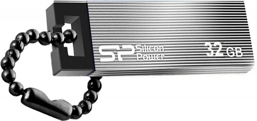 Memoria USB Silicon Power Touch 835, 32GB, USB 2.0, Gris 