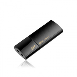 Memoria USB Silicon Power Blaze B05, 64GB, USB 3.2, Negro 