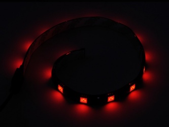 Silverstone Light Strip LED LS01R, 30cm, Rojo 