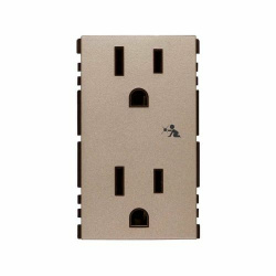 Simon Tomacorriente 25424-34, 2 Enchufes, 127 - 220V, 15A, Cava 