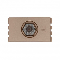 Simon Toma Coaxial 25476-34, 1 Puerto, Beige 